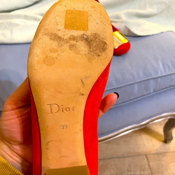100% authentic DIOR red heels with mirror accents - Picture 3 of 4